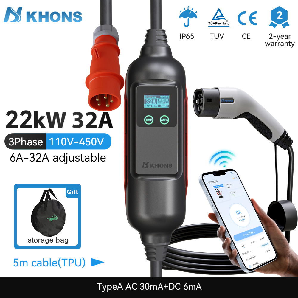 Pc Gaming Handheld Console - Khons Portable EV Charger Type2 32A
