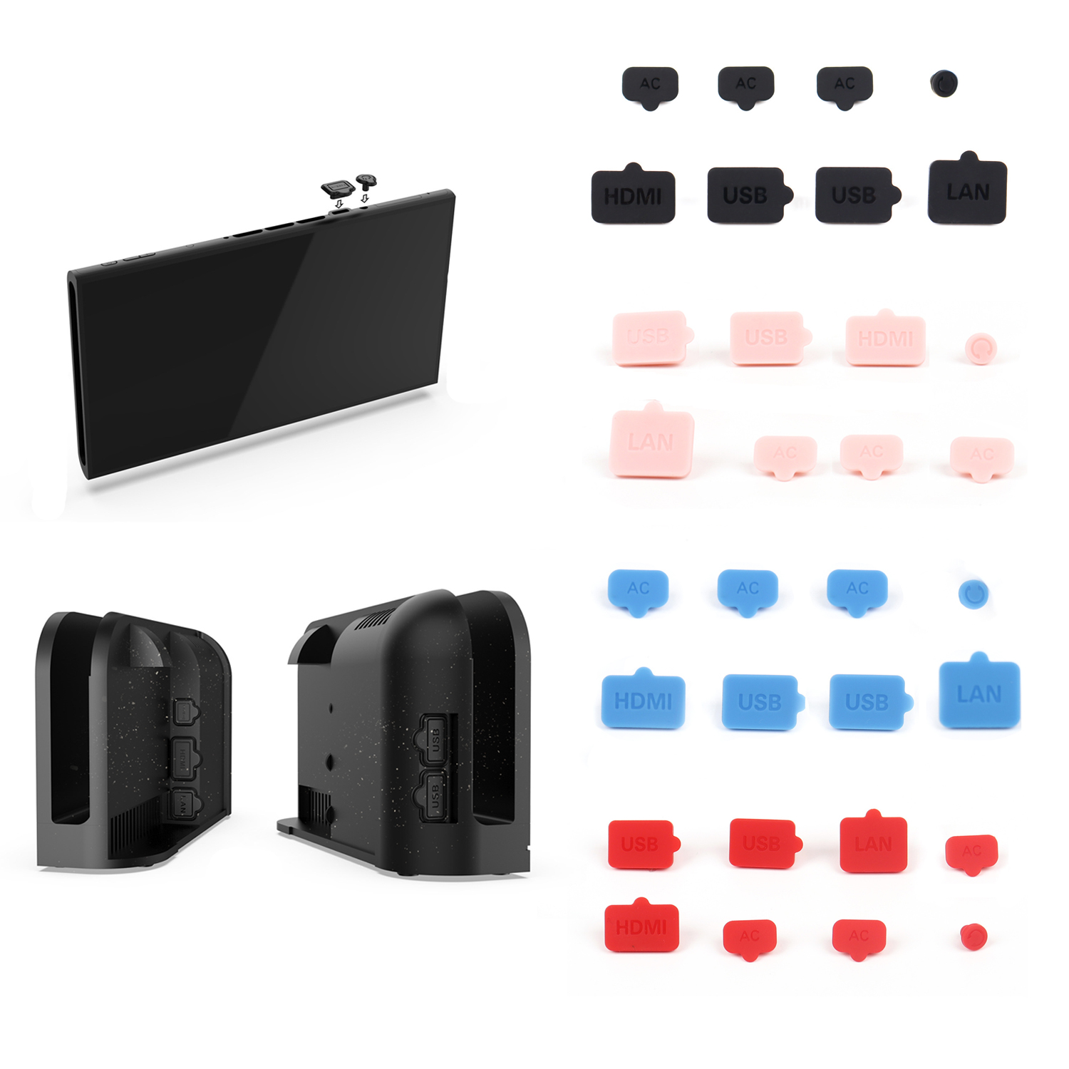 Gaming Console Nintendo Switch 2 - Anti-Dust Plug Silicone USB HDMI Type