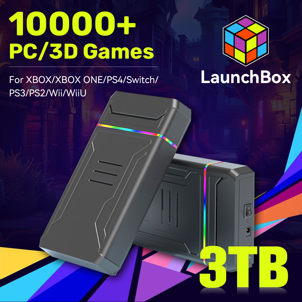Gaming Console Video Game - JMachen Launchbox 3TB Gaming HDD Video