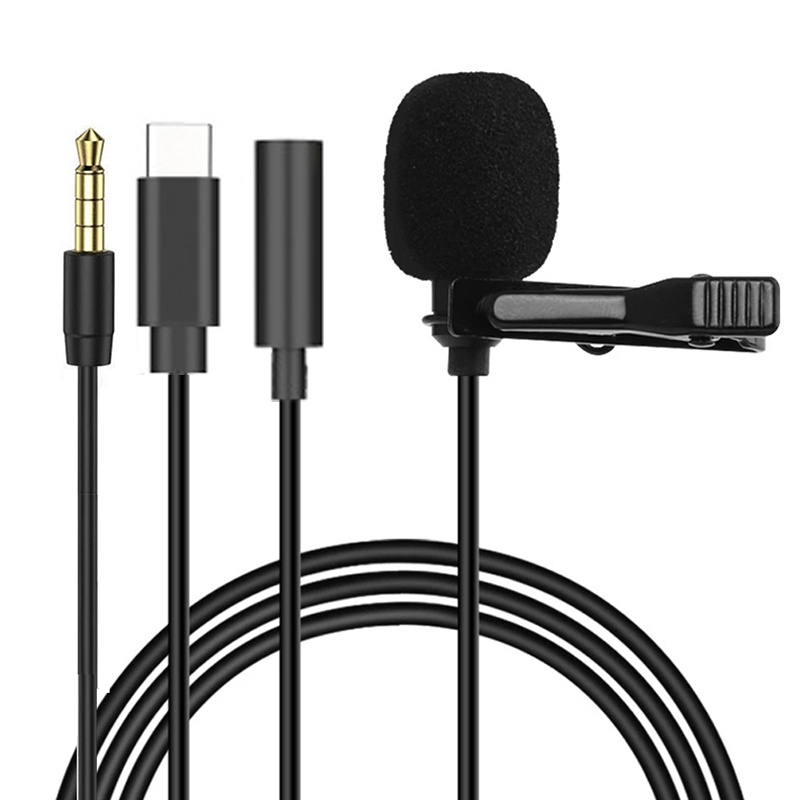 Pc Gaming Handheld Console - 1.5m Mini Portable Lavalier Microphone Condenser