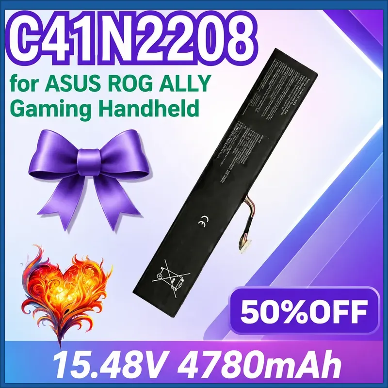 Gaming Console Rog - New C41N2208 4780mAh 15.48V Handheld Game