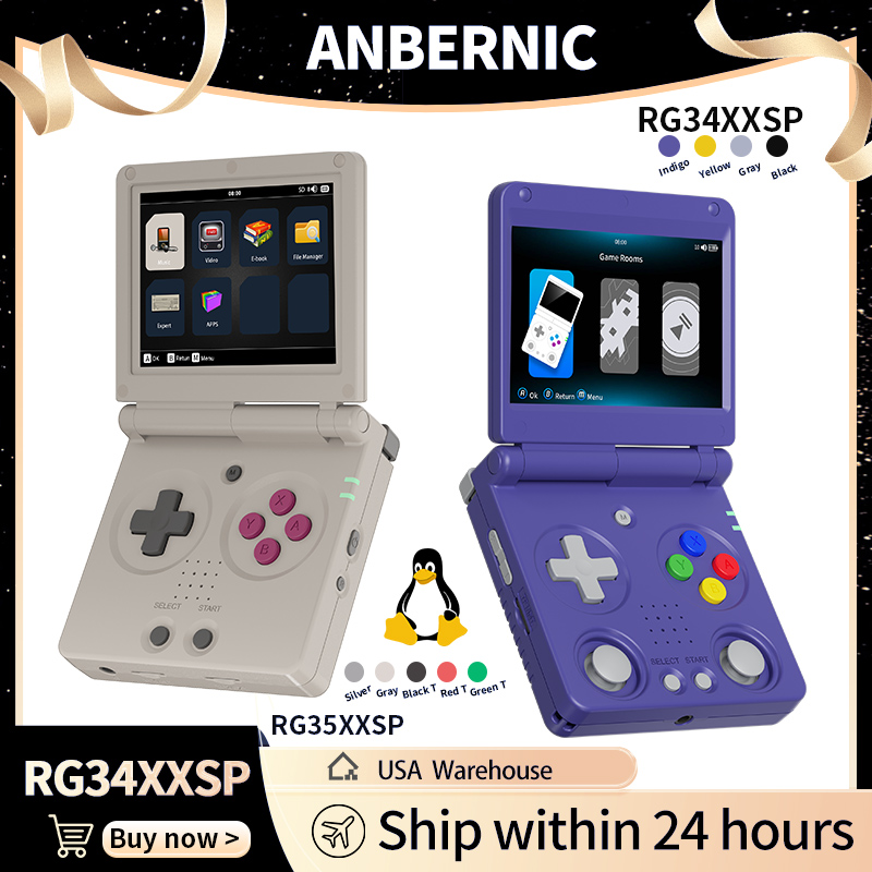 Anbernic RG34XXSP RG35XXSP Fli - огляд і ціна Gaming Console Linux
