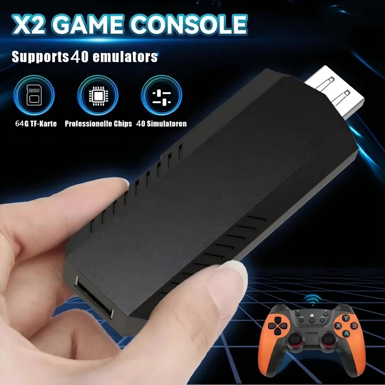 64G Game Stick 40000+ Classic  - огляд і ціна Gaming Console X2