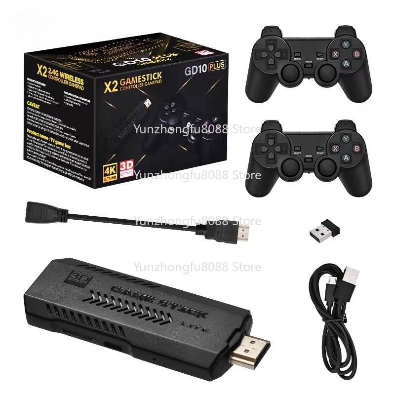 L GD10 Plus Game Stick 4k Blac - огляд і ціна Gaming Console X2