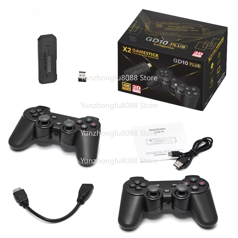 L GD10 Plus Game Stick 4k Blac - огляд і ціна Gaming Console X2