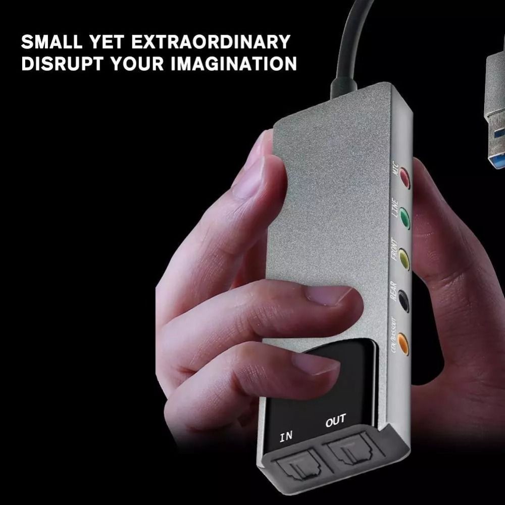 New USB Sound Card 7.1 5.1 Cha - огляд і ціна Pc Gaming Handheld Console