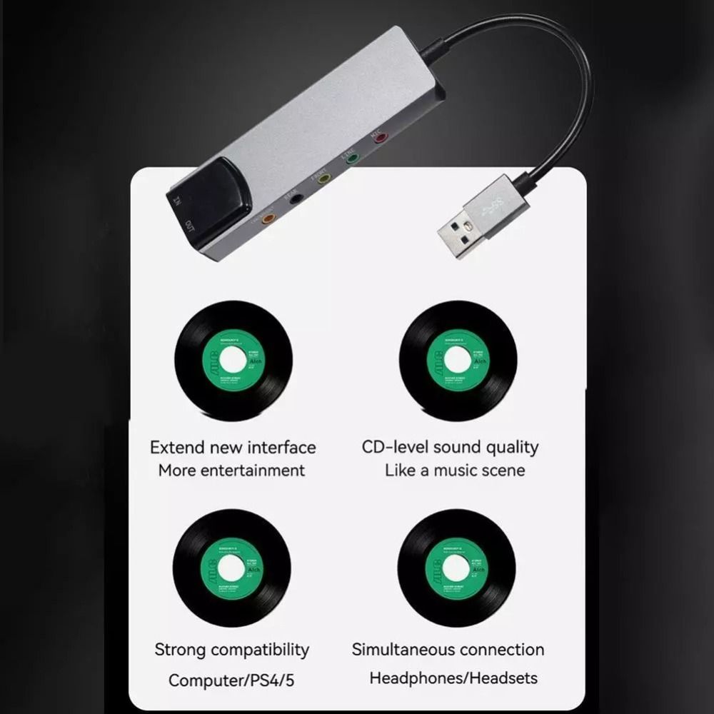 New USB Sound Card 7.1 5.1 Cha - огляд і ціна Pc Gaming Handheld Console