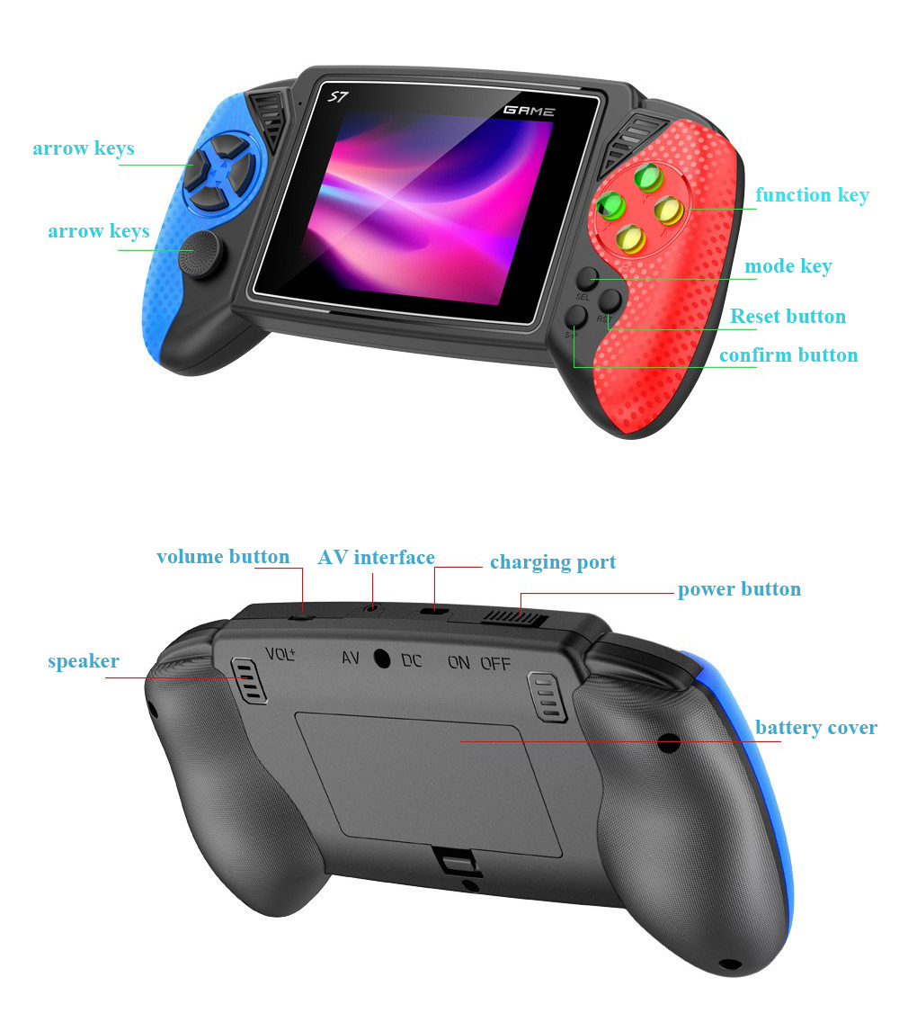 S7 Retro Handheld Game Console - огляд і ціна Gaming Console Video Game