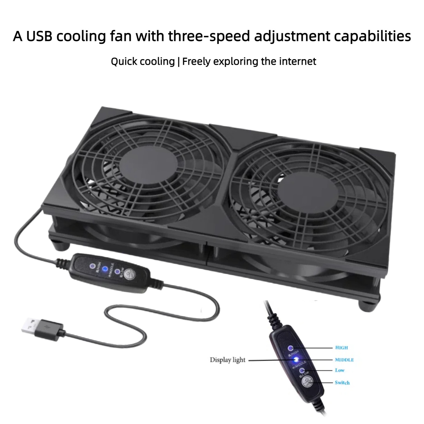 Dual USB Cooling Fan with 3-Sp - огляд і ціна Gaming Console With Controller