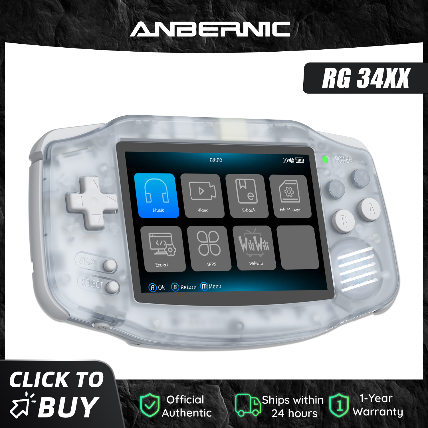 Anbernic NEW RG34XX Retro Game - огляд і ціна Gaming Console Years