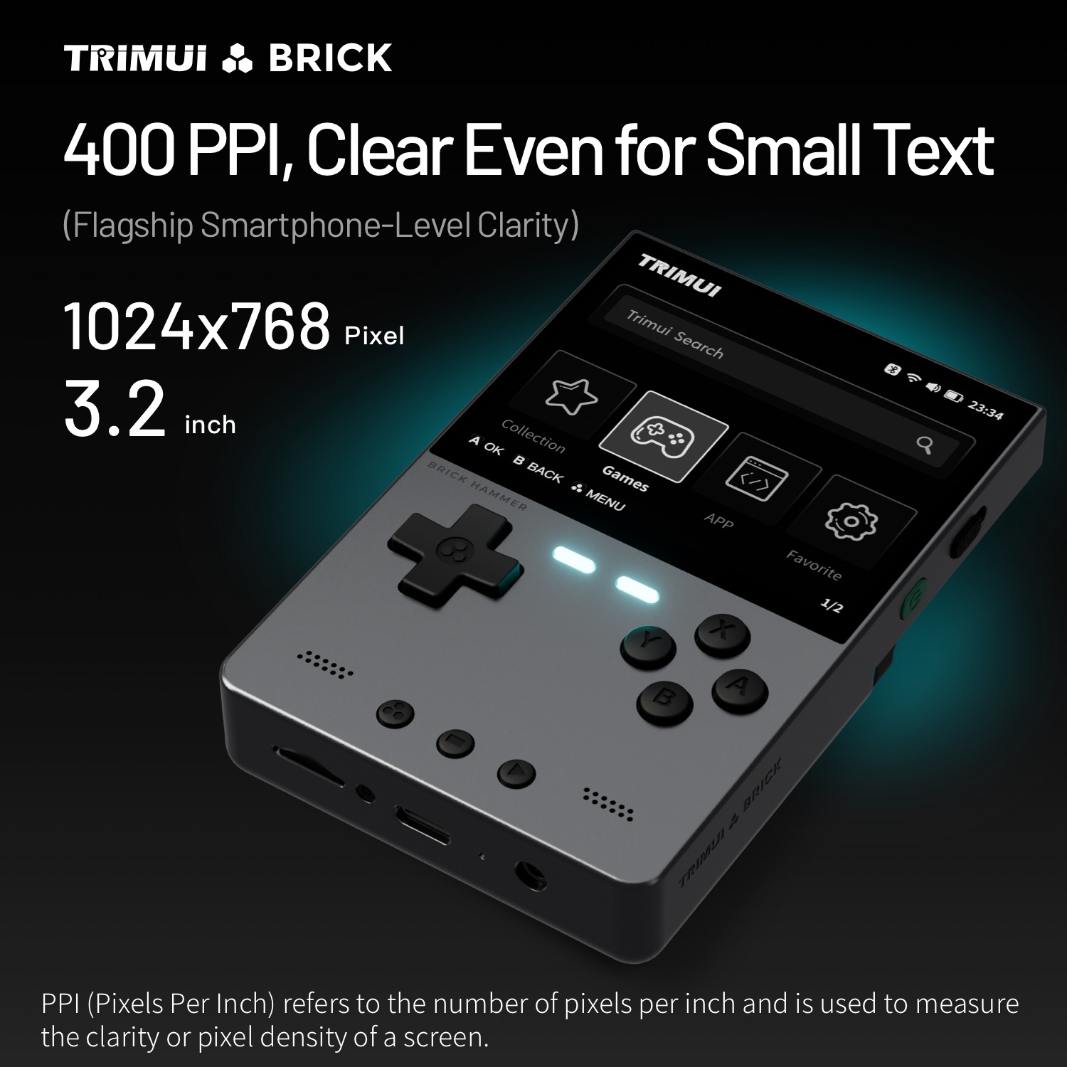 TRIMUI BRICK HAMMER Retro Hand - огляд і ціна Gaming Console Linux