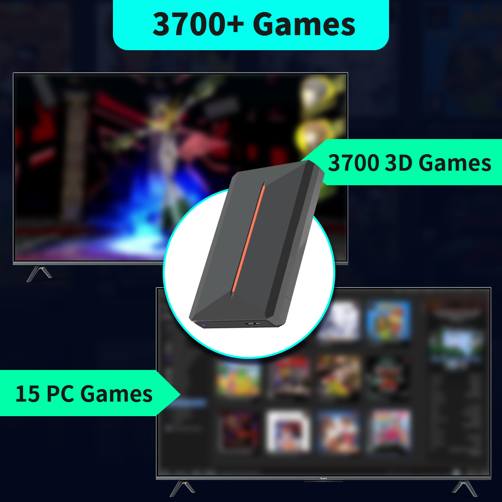 Launchbox OS 500GB Portable Ga - огляд і ціна Gaming Console Video Game